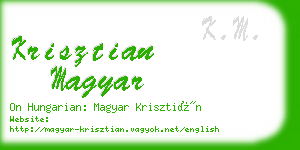 krisztian magyar business card